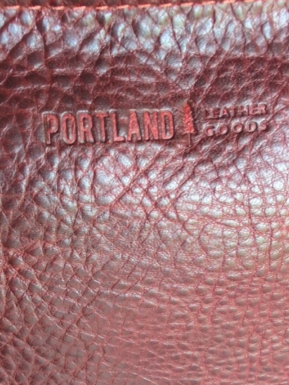 Portland Leather Cinnamon Bear Triangle Shoulder Bag NWOT - Picture 2 of 14
